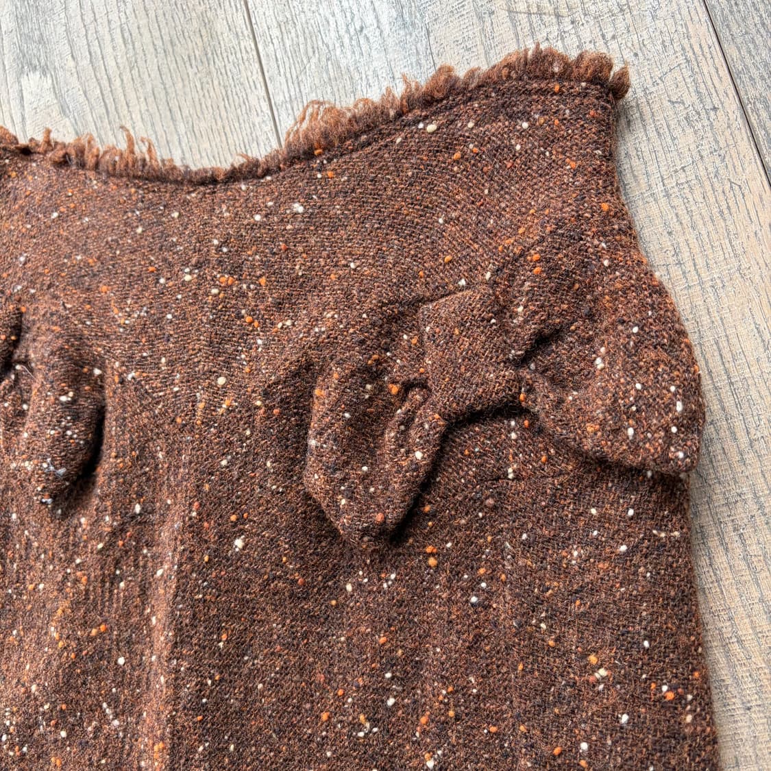 Ribbon Tweed Distressed Skirt 상품이미지3