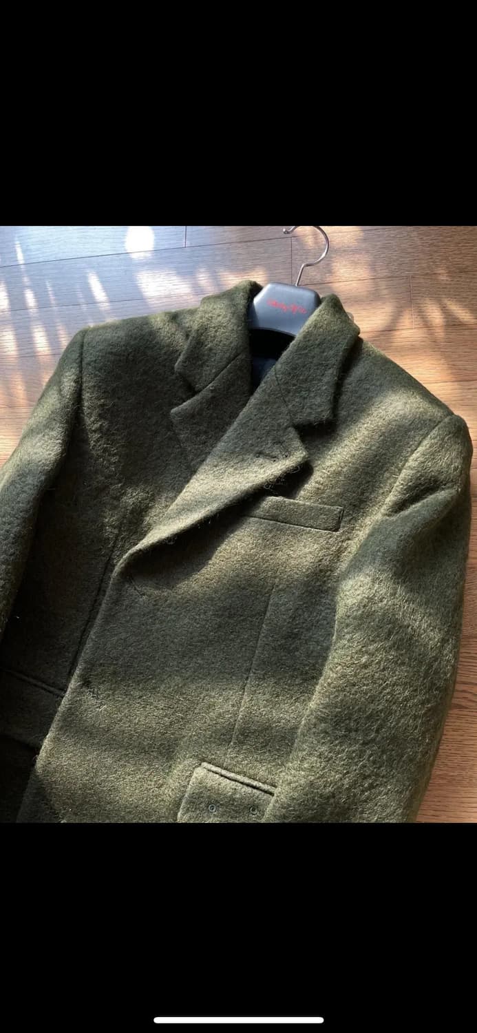 Stu 모헤어 그린 코트 한정판 M 상품이미지2