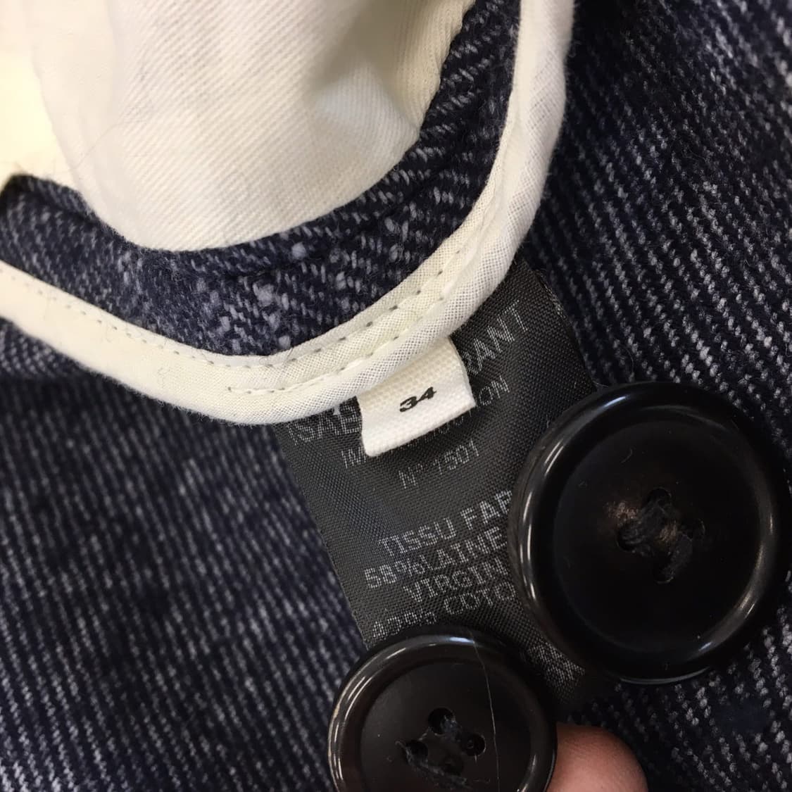 이자벨마랑 에뚜왈 울 혼방자켓 34 불가리아산  상품이미지7