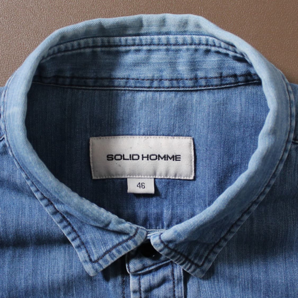 Solid Homme 솔리드 옴므 데님 셔츠 상품이미지4