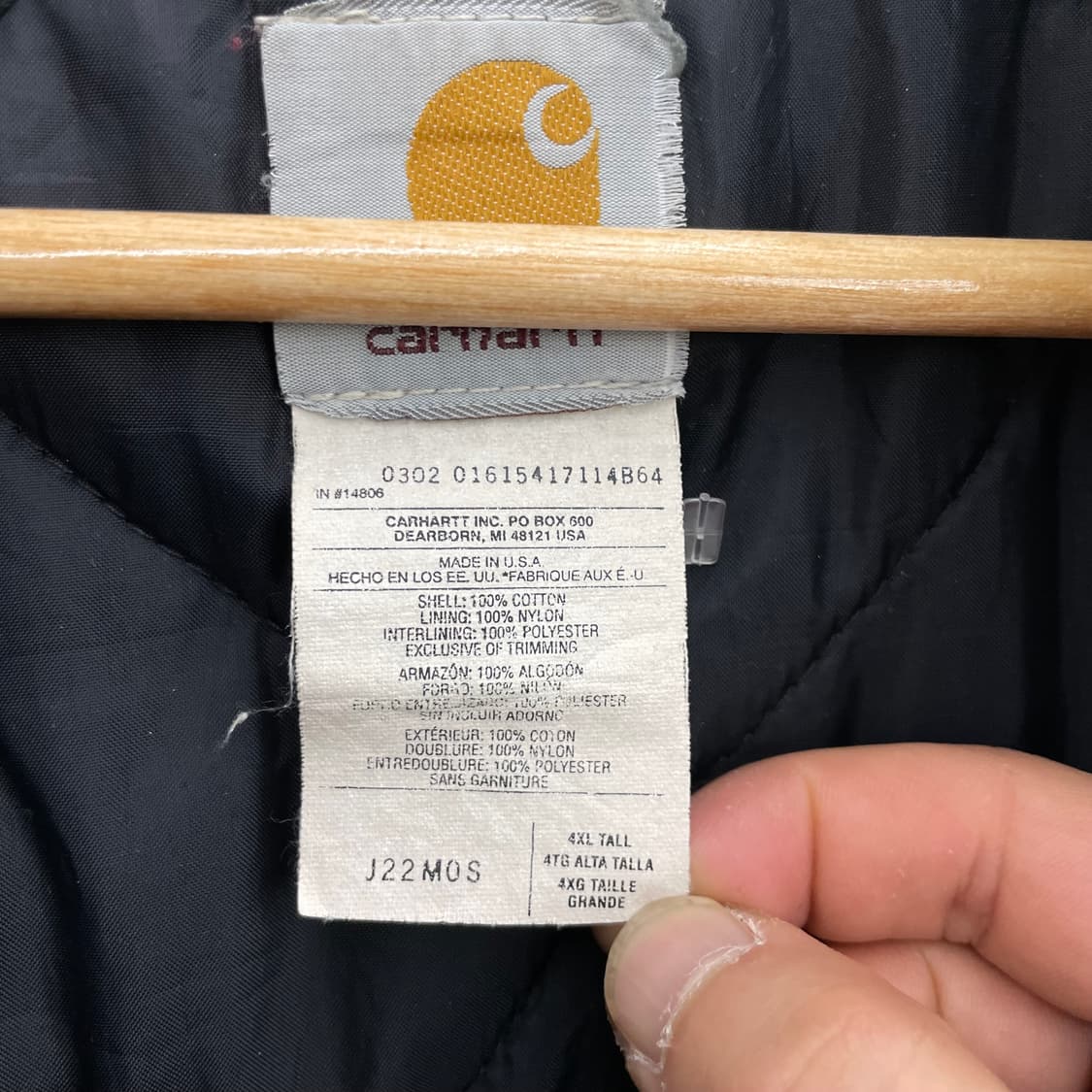 칼하트 OG J22 mos 모스그린 아크틱 빅사이즈 덕캔버스 워크자켓 상품이미지6