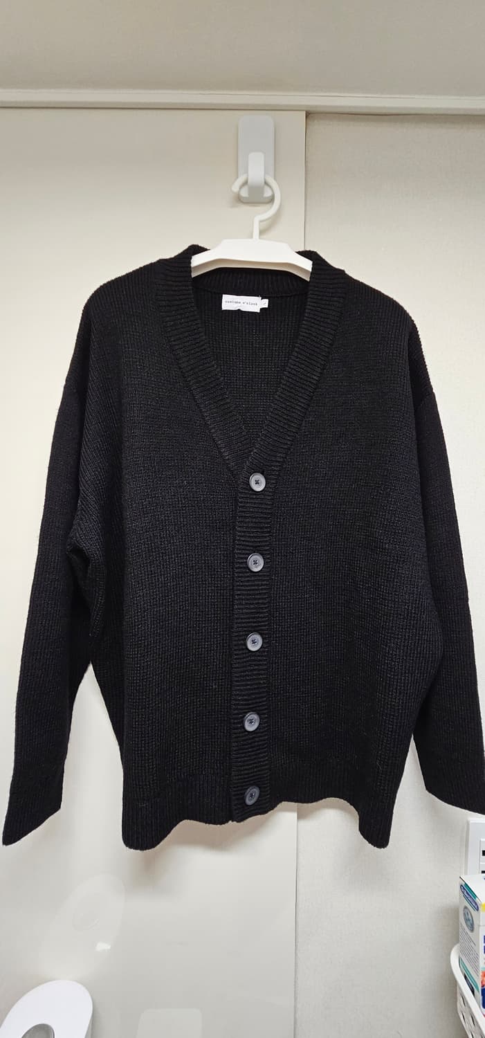 커스텀어클락 헤비 울 오버핏 가디건 블랙 L 상품이미지3