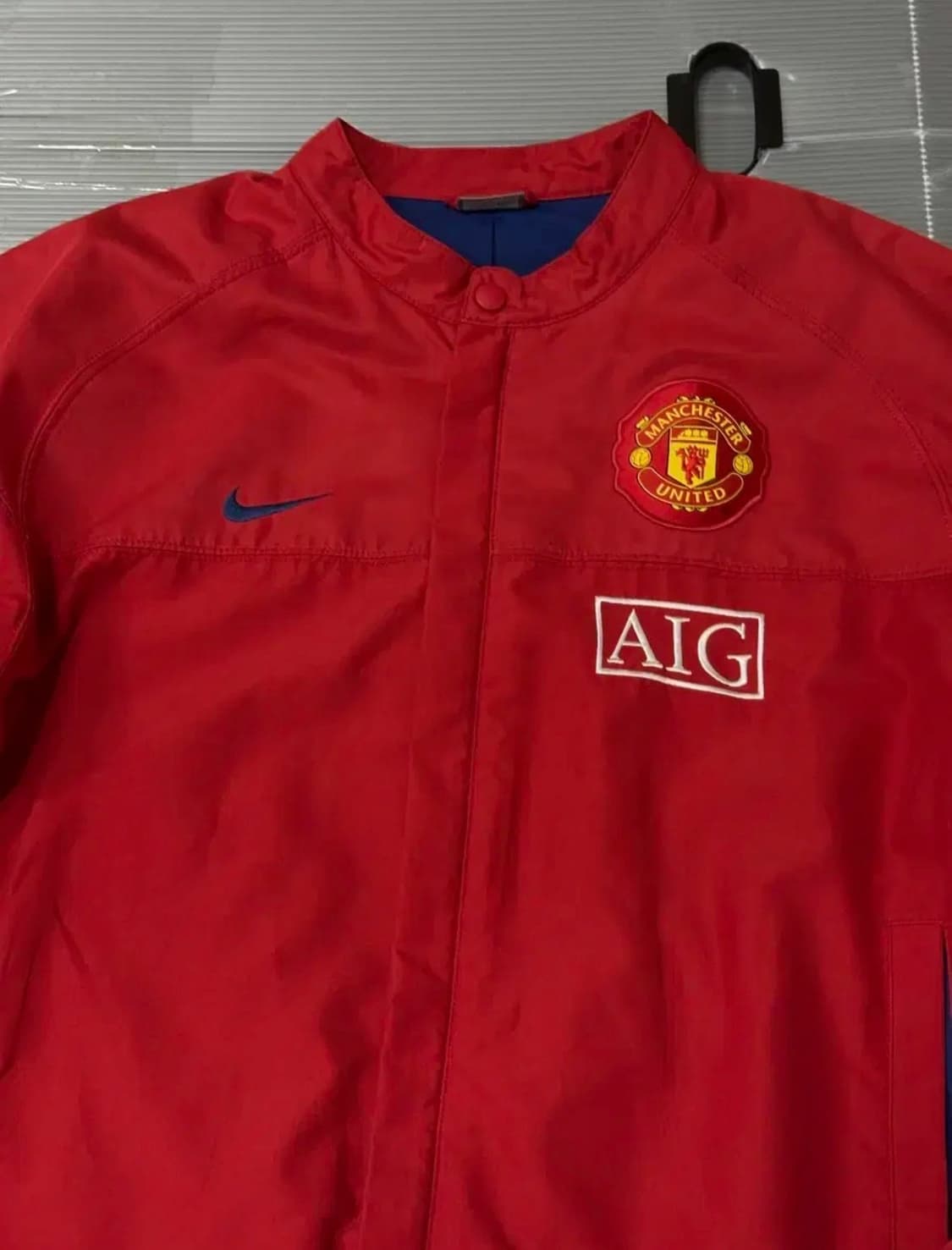 나이키 맨유 바람막이 자켓 레드 M 상품이미지2