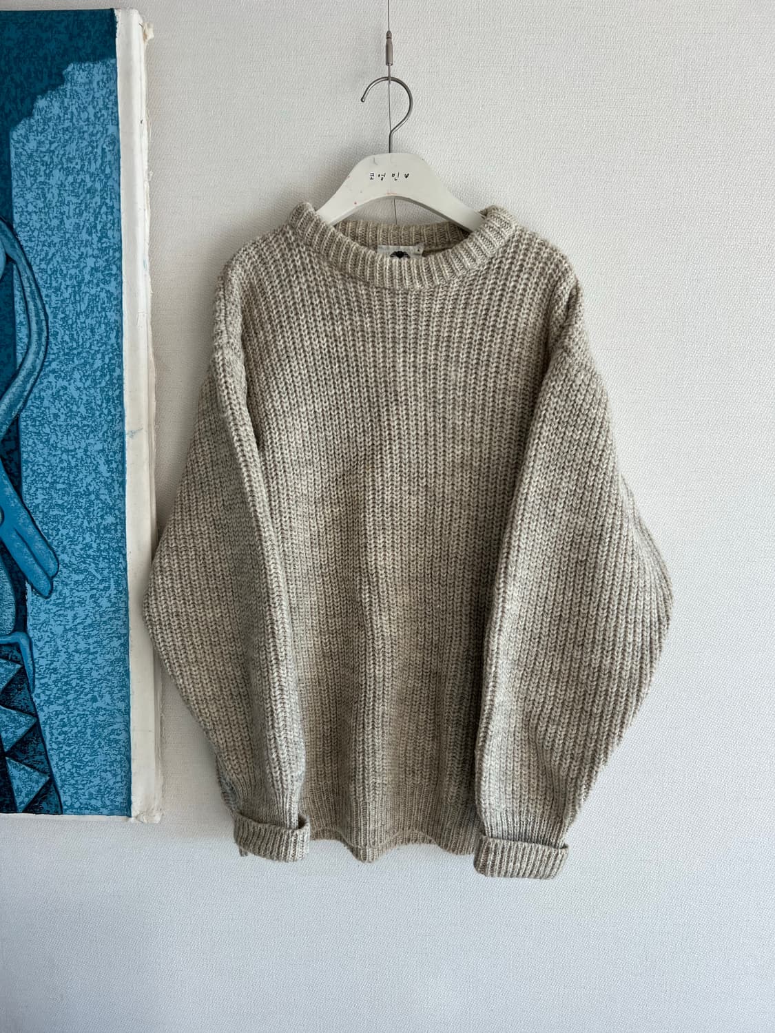 Black sheep 잉글랜드 양모 니트 클래식 L 상품이미지1