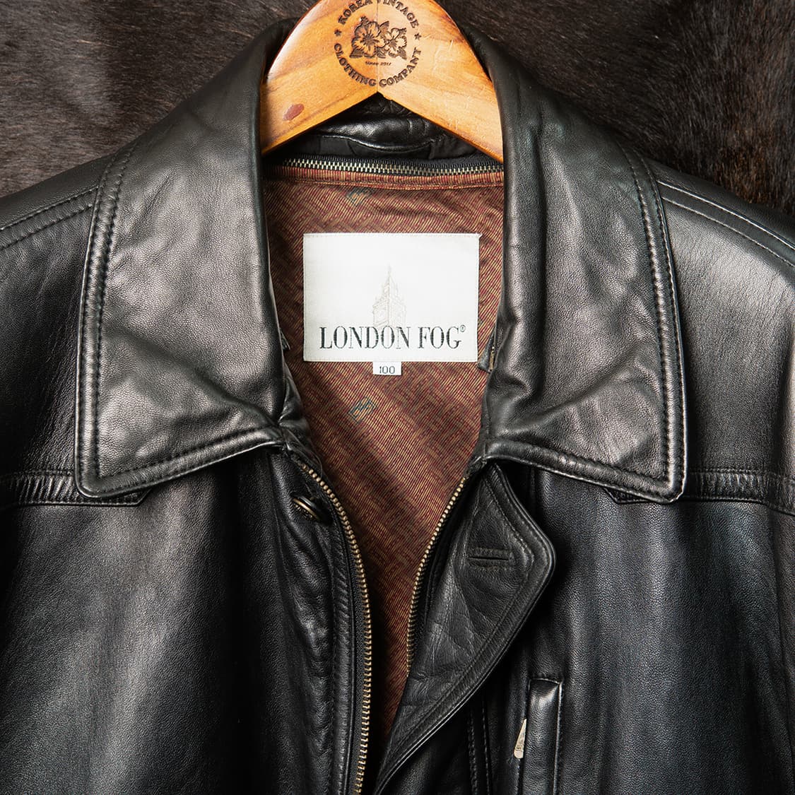 [113] 90s 런던포그 양가죽 하프코트 / 반코트 MO-2535  상품이미지3