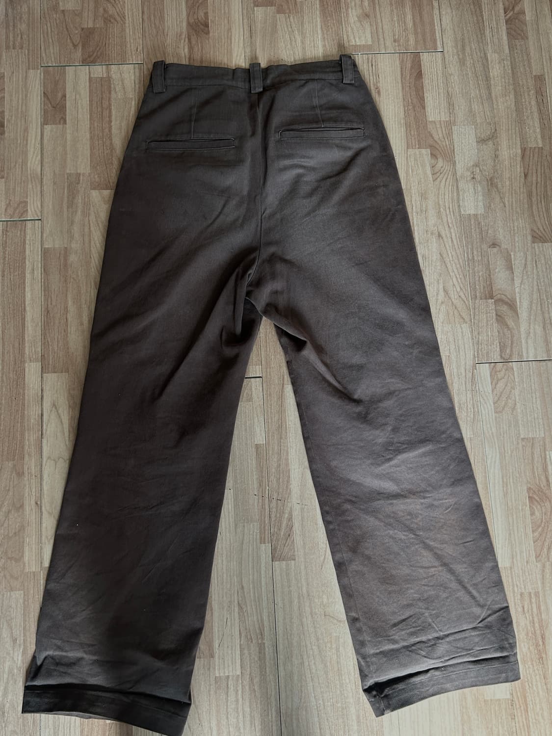 리젤서비스 strap high rise cotton trouser브라운 상품이미지3