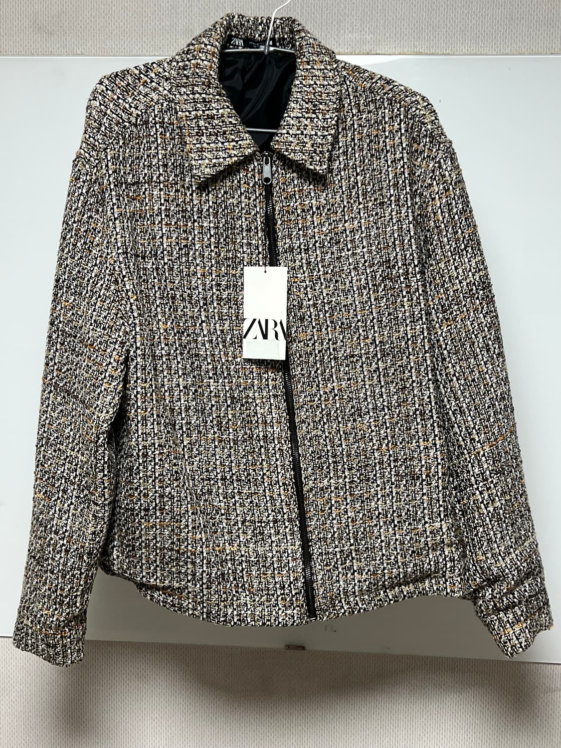 [새상품]자라 지퍼 스트럭처 오버셔츠 M(KR 95-100) 상품이미지1