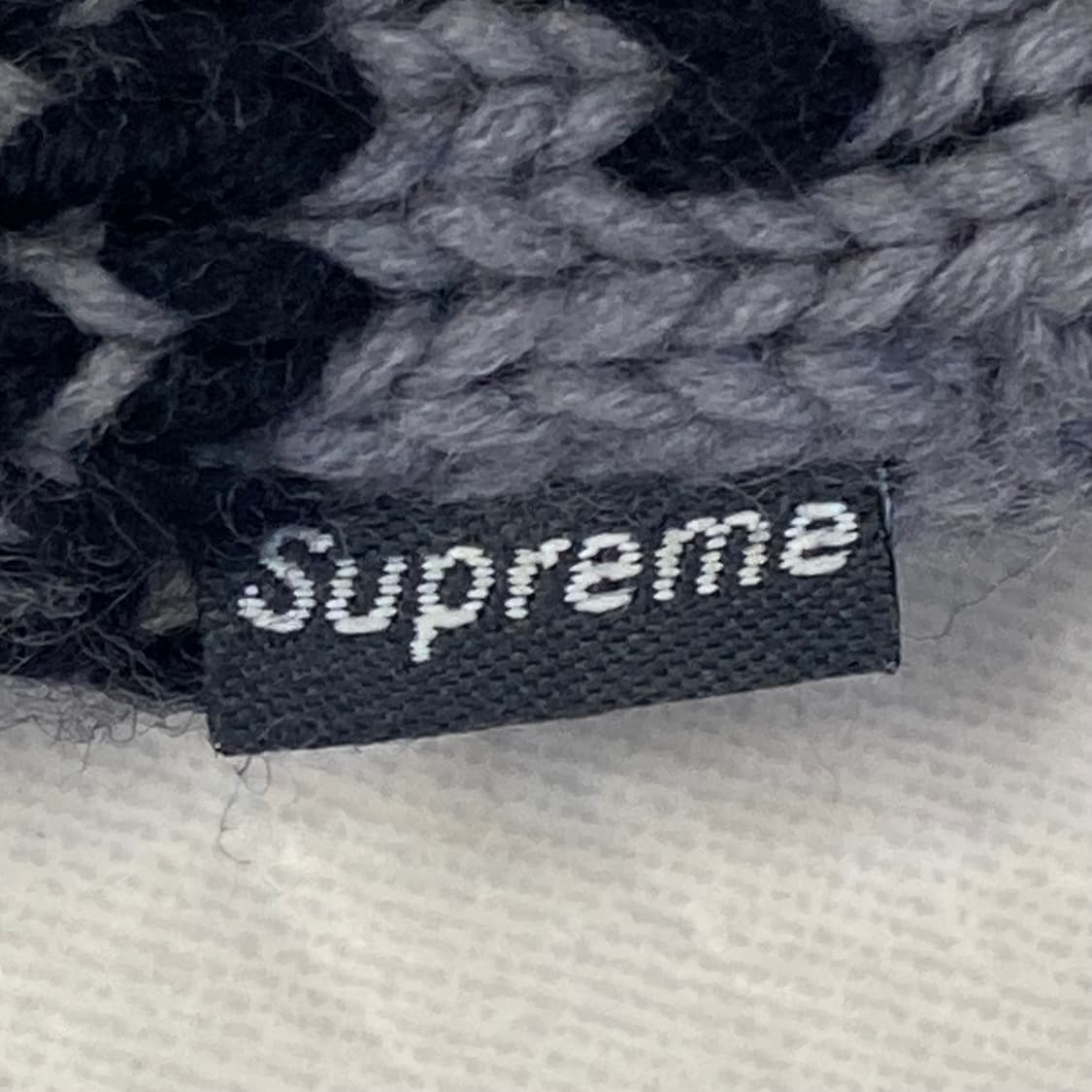 (os) 90s 슈프림 스타 패턴 비니 그레이 상품이미지3