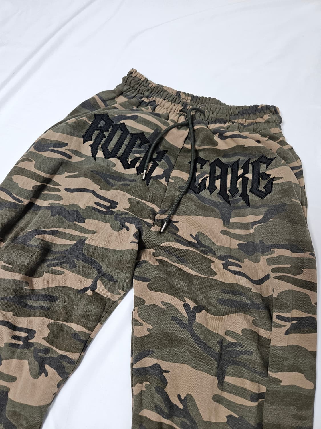 락케이크 카모 와이드 스트링 팬츠 바지 올드스쿨 y2k M 상품이미지2