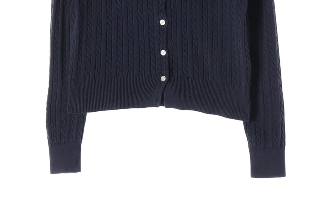 폴로 랄프로렌 네이비 케이블 니트 가디건 L 12-14 상품이미지4