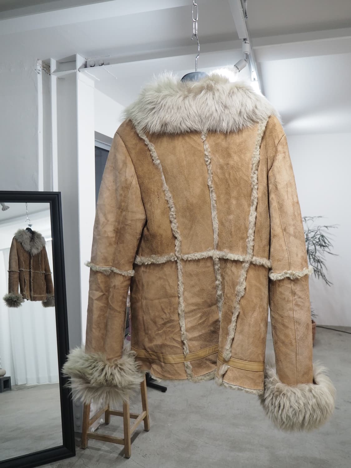 vintage sheepskin shearling jacket  상품이미지5