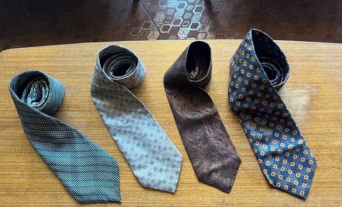 빈티지 타이 4종 (겐죠, 에르메네질도제냐, 리키엘옴므, 랑방)  상품이미지2