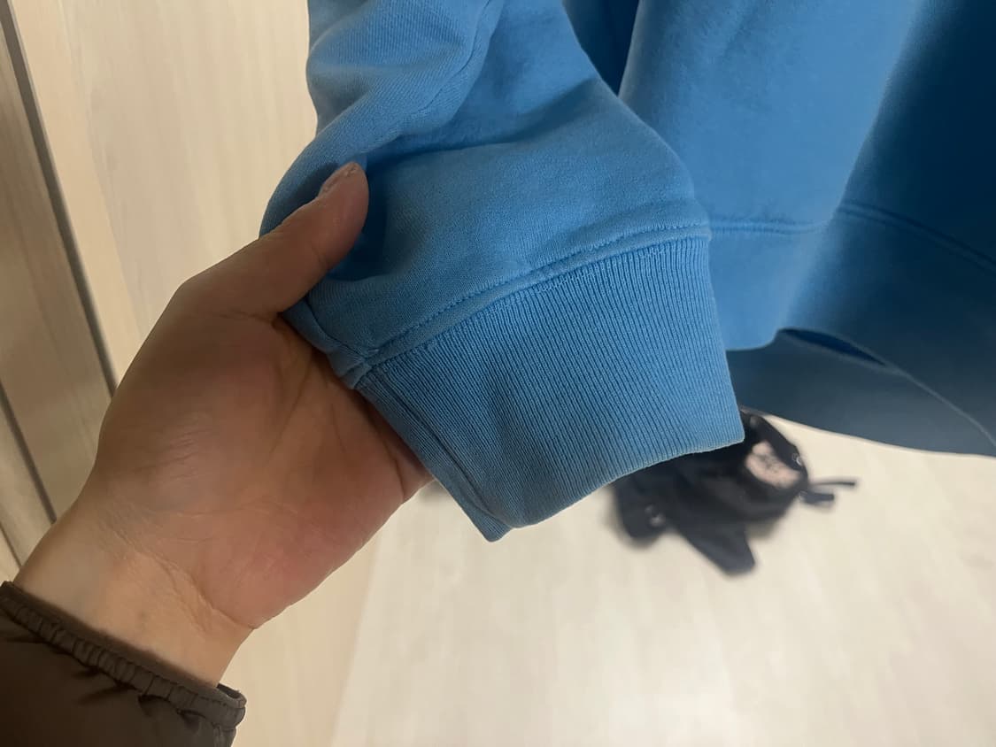 스투시 x CPFM 8볼 피그먼트 다이드 후드 블루 상품이미지3