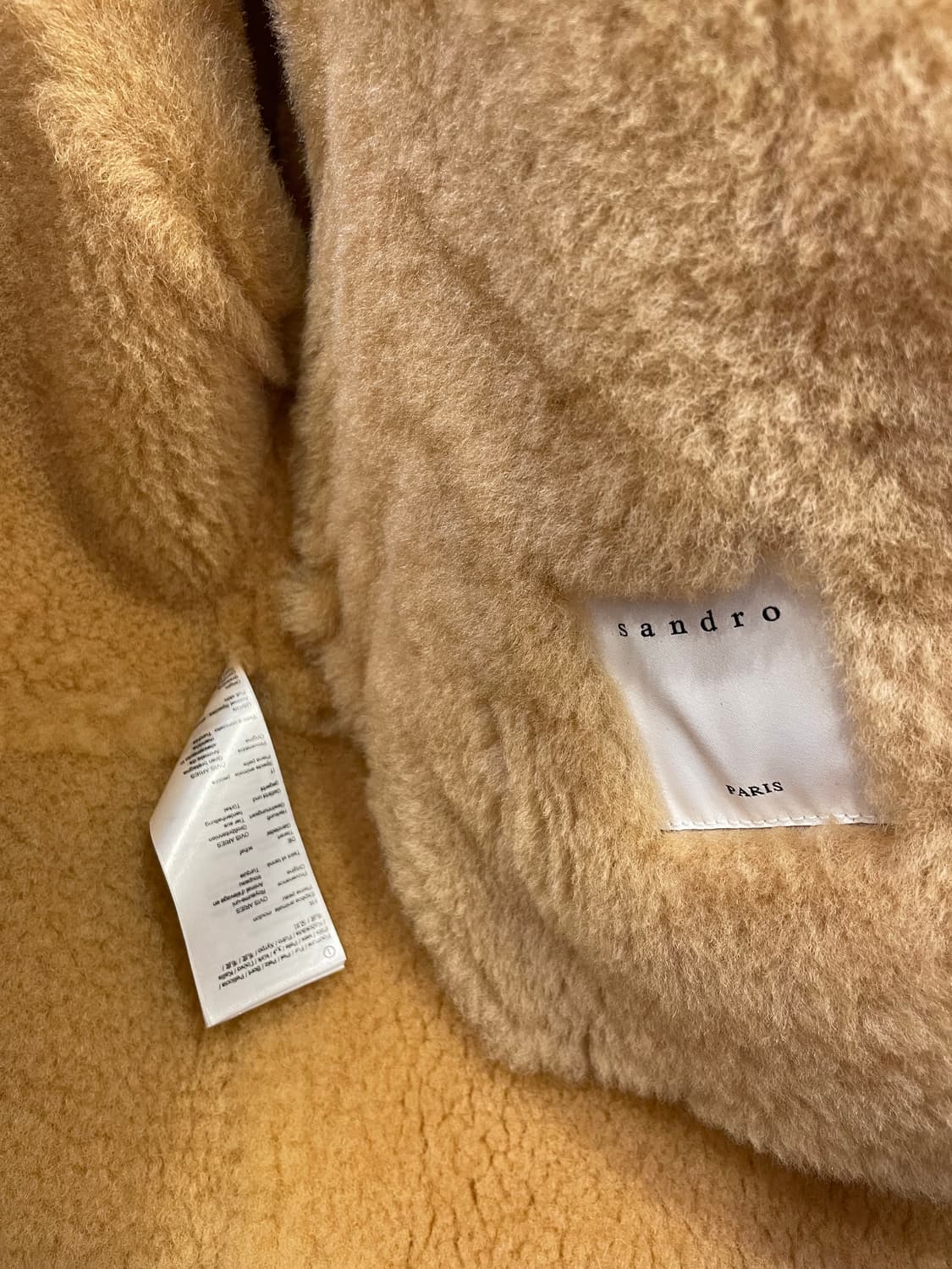 산드로 양모 무스탕 자켓 55-66사이즈 상품이미지2