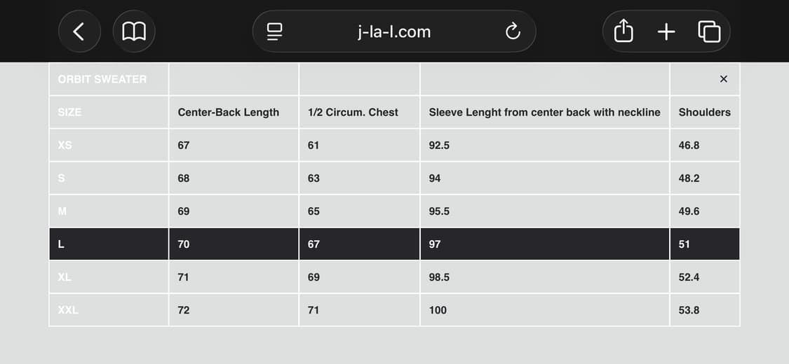 Jlal Orbit Sweater black (L) 상품이미지3