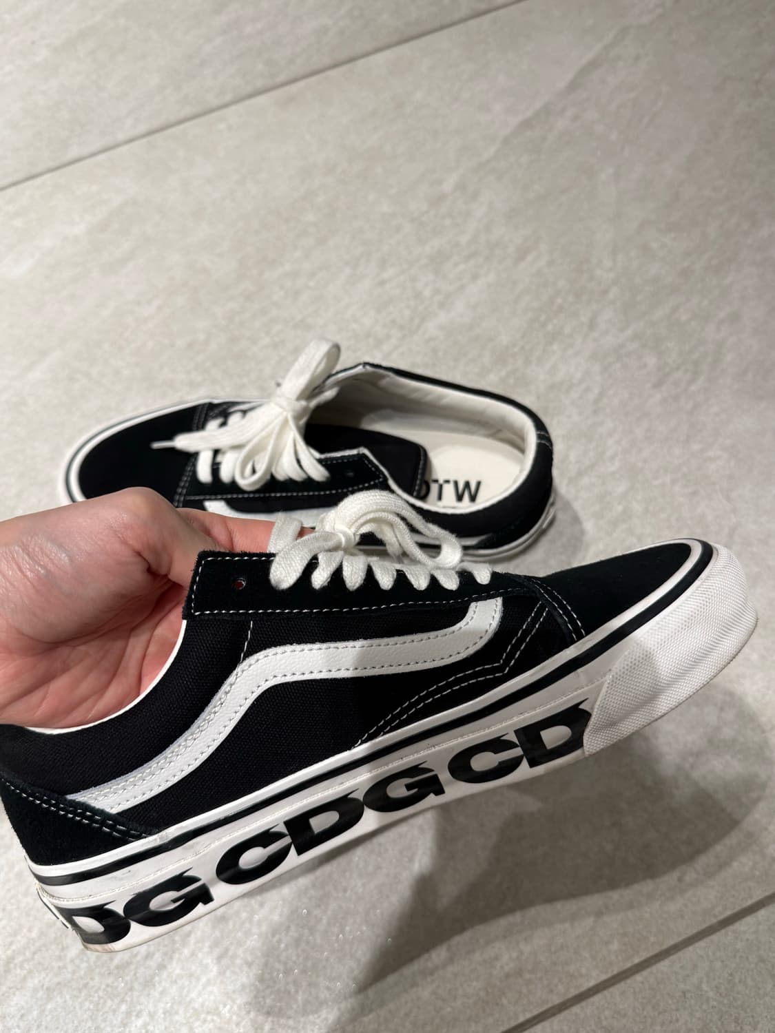 꼼데가르송 반스 올드스쿨 245 사이즈 cdg x vans otw old 상품이미지7