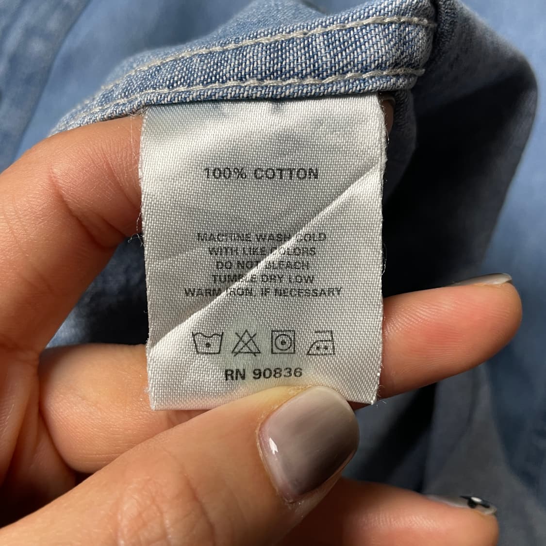 JOES 빈티지 다운버튼 코튼 데님 반팔 셔츠 A00768 상품이미지10