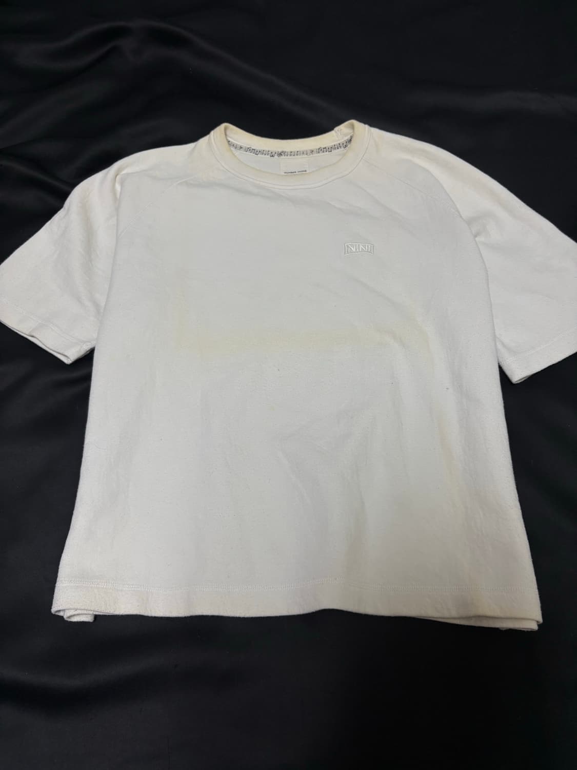 “Number (n)ine” Logo Print White Tee 상품이미지2