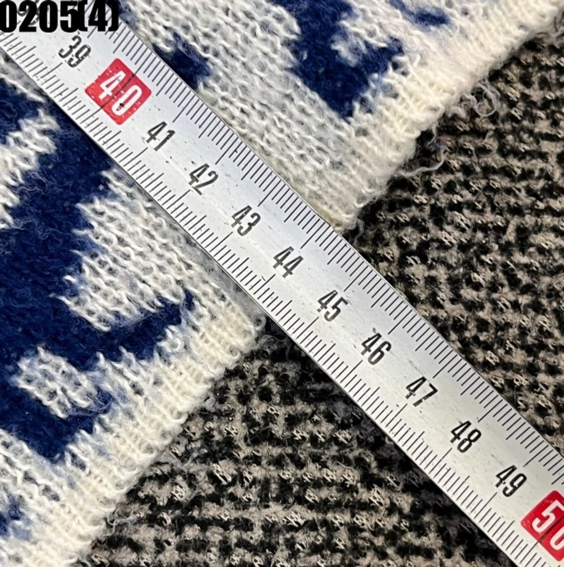 [실측확인] 노르딕 사슴 눈꽃 패턴 집업 니트 가디건 0205(4) 상품이미지5