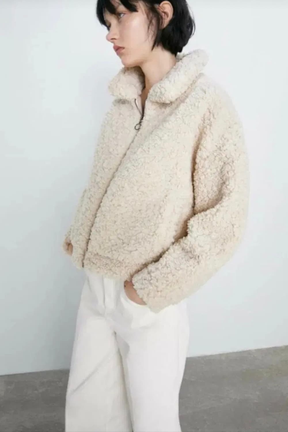 자라 zara 시어링 후리스 자켓 상품이미지1