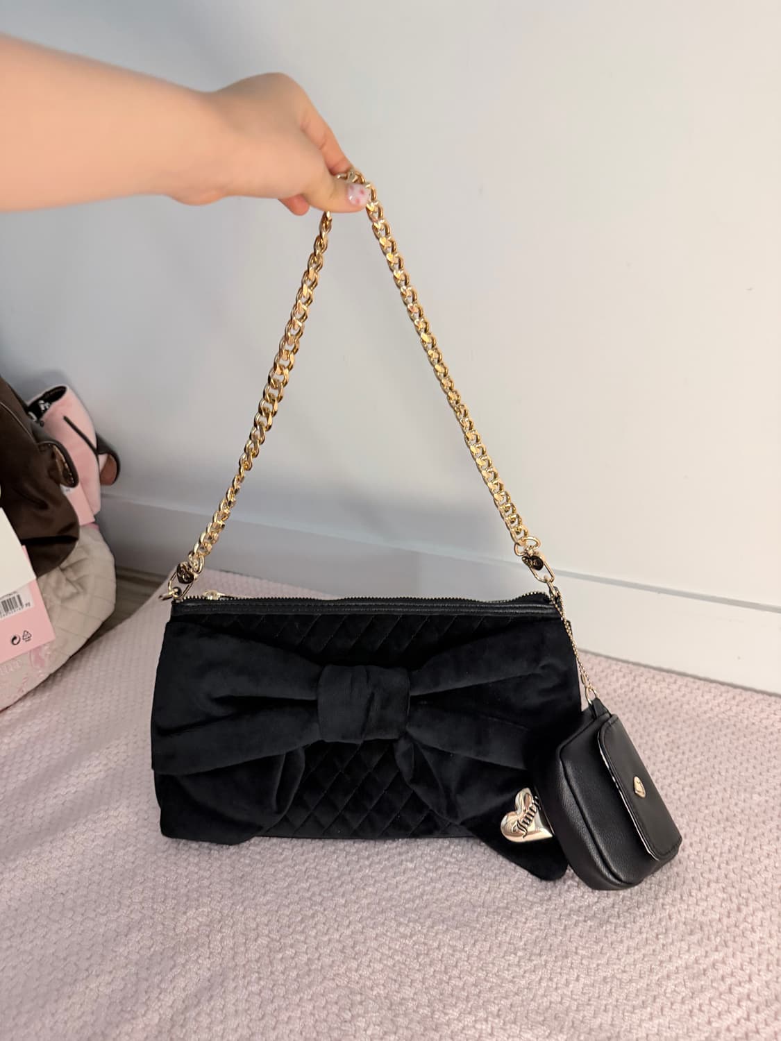 쥬시꾸뛰르 리본 클러치 베이비메탈클럽 베이비베어 빈티지 갸루 y2k 상품이미지1