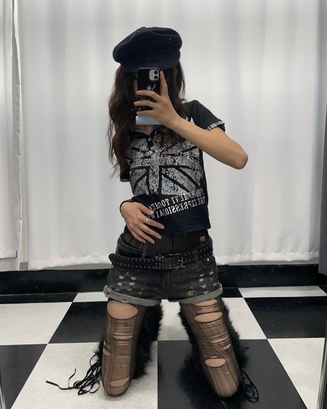🎸블랙 유니언잭 프린팅 카라 티셔츠🎸 상품이미지2