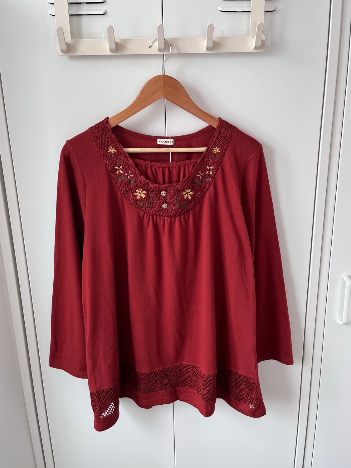 Noannu 하구미 꽃 자수 미니 원피스 상품이미지8