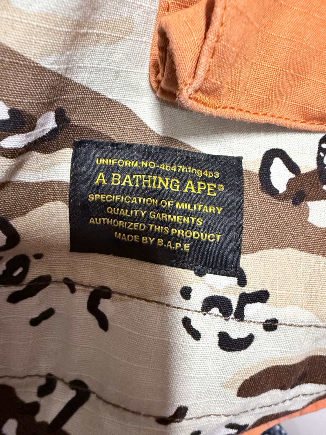 BAPE 베이프 카모 밀리터리 자켓 L / 미사용 / 희귀 모델  상품이미지4