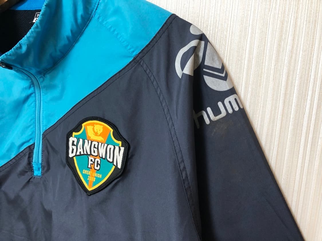 K리그 험멜 강원FC 선수실착 하프집업 윈드셔츠 XL 상품이미지7