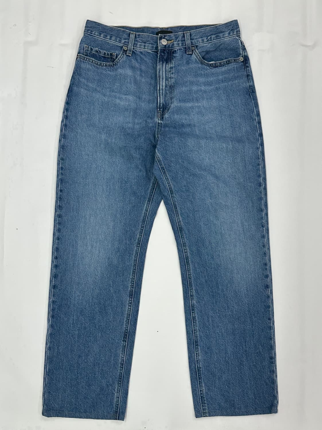 재팬 유니클로 빈티지 워싱 데님 팬츠 남자 30인치 일자핏 보헤미안 상품이미지3