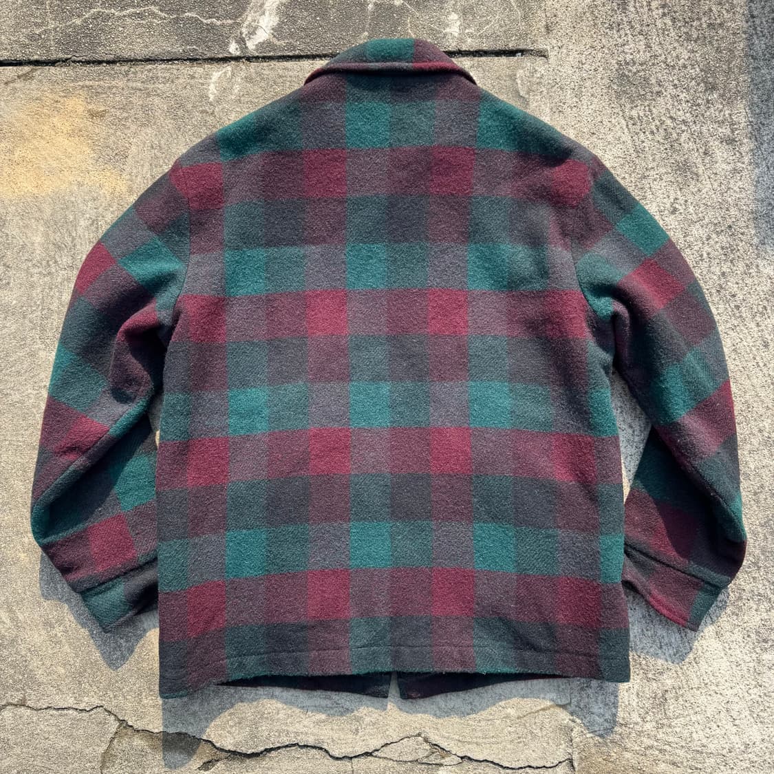 [L] Woolrich 울리치 체크 울 쉐르파 자켓 상품이미지3