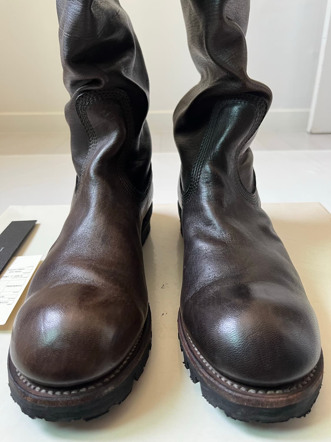 Julius AW07 Leather Drape Long Boots 상품이미지6