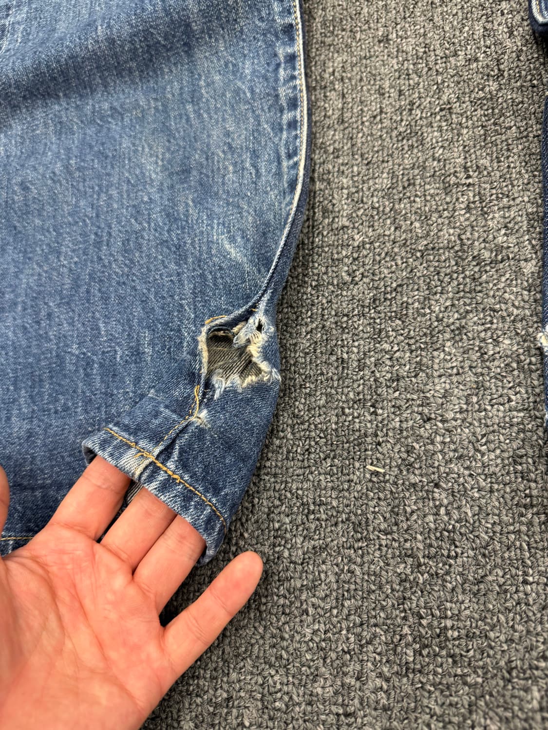 OS)Hanes 빈티지 워싱 데님팬츠 상품이미지5