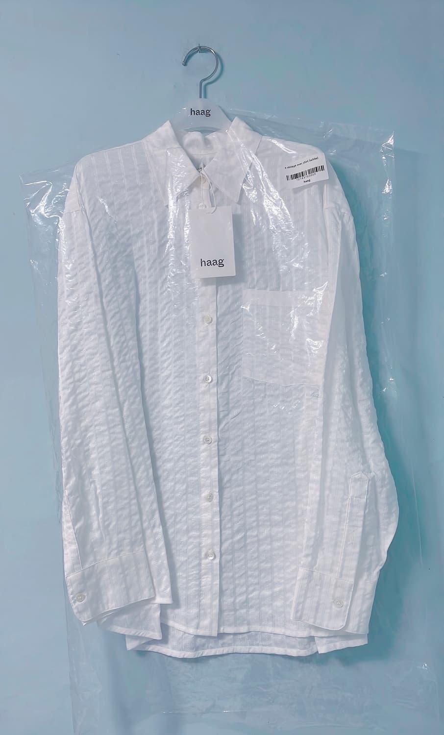 새상품:)헤이그 a vintage over shirt(white) 상품이미지9