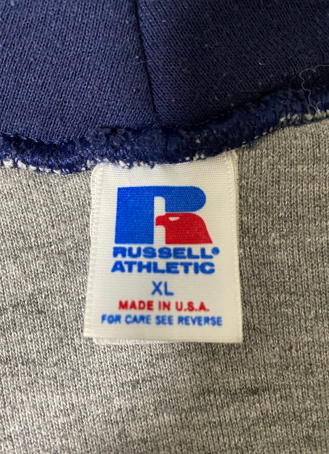 [XL] 80s 러셀 더블페이스 후드 네이비 상품이미지5