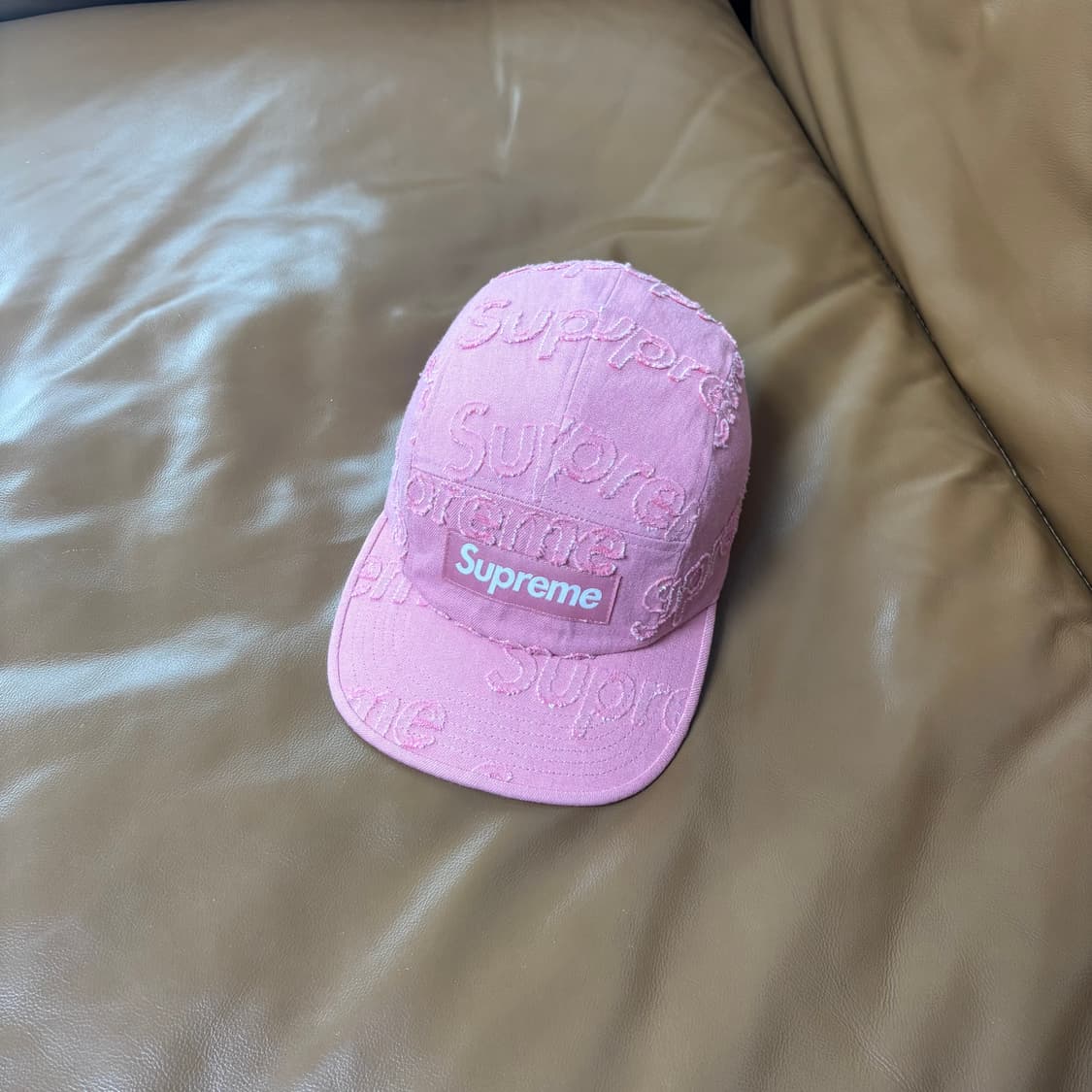 Supreme 슈프림 워시드 핑크 캠프캡 모자 (Washed Pink 상품이미지1