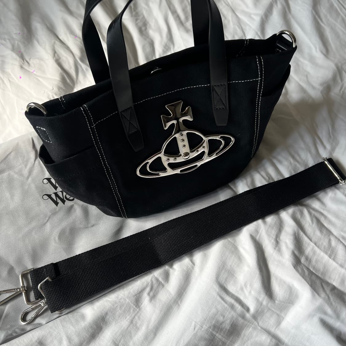 비비안웨스트우드 캔버스 토트백  상품이미지6