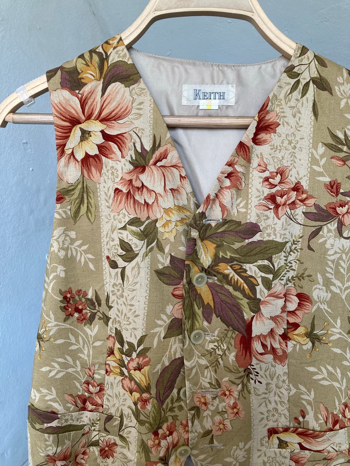 KEITH 플라워패턴 실크 베스트 상품이미지2