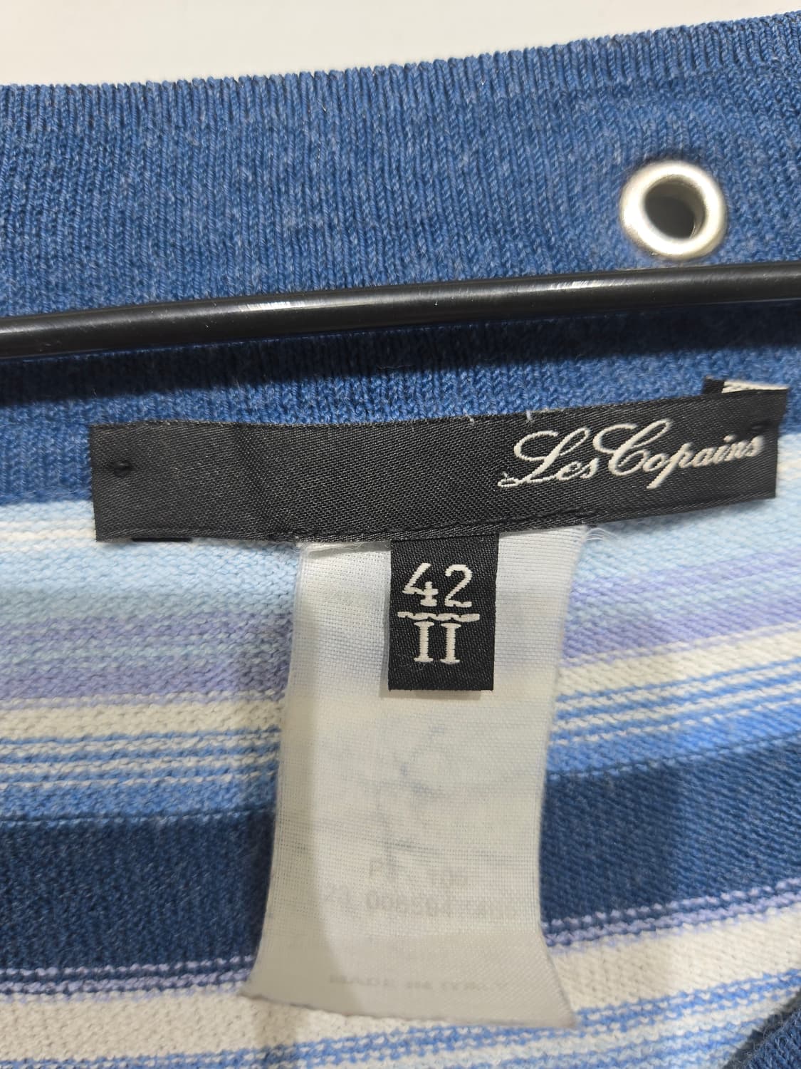 르코팽 스트라이프 보트넥 니트 긴팔 티셔츠 상품이미지5