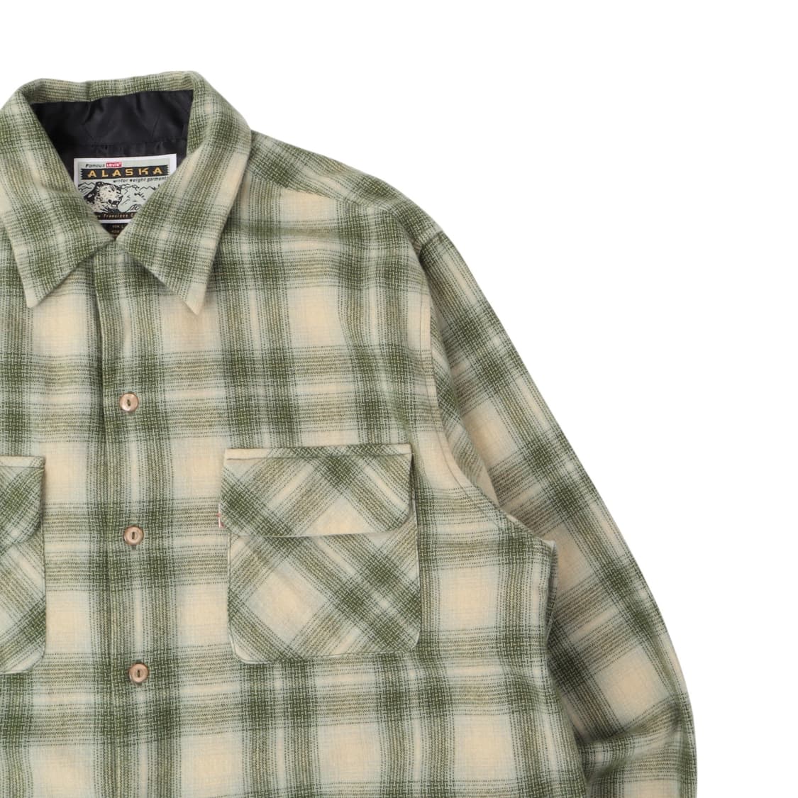 90s 리바이스 알레스카 울 체크 셔츠 상품이미지3