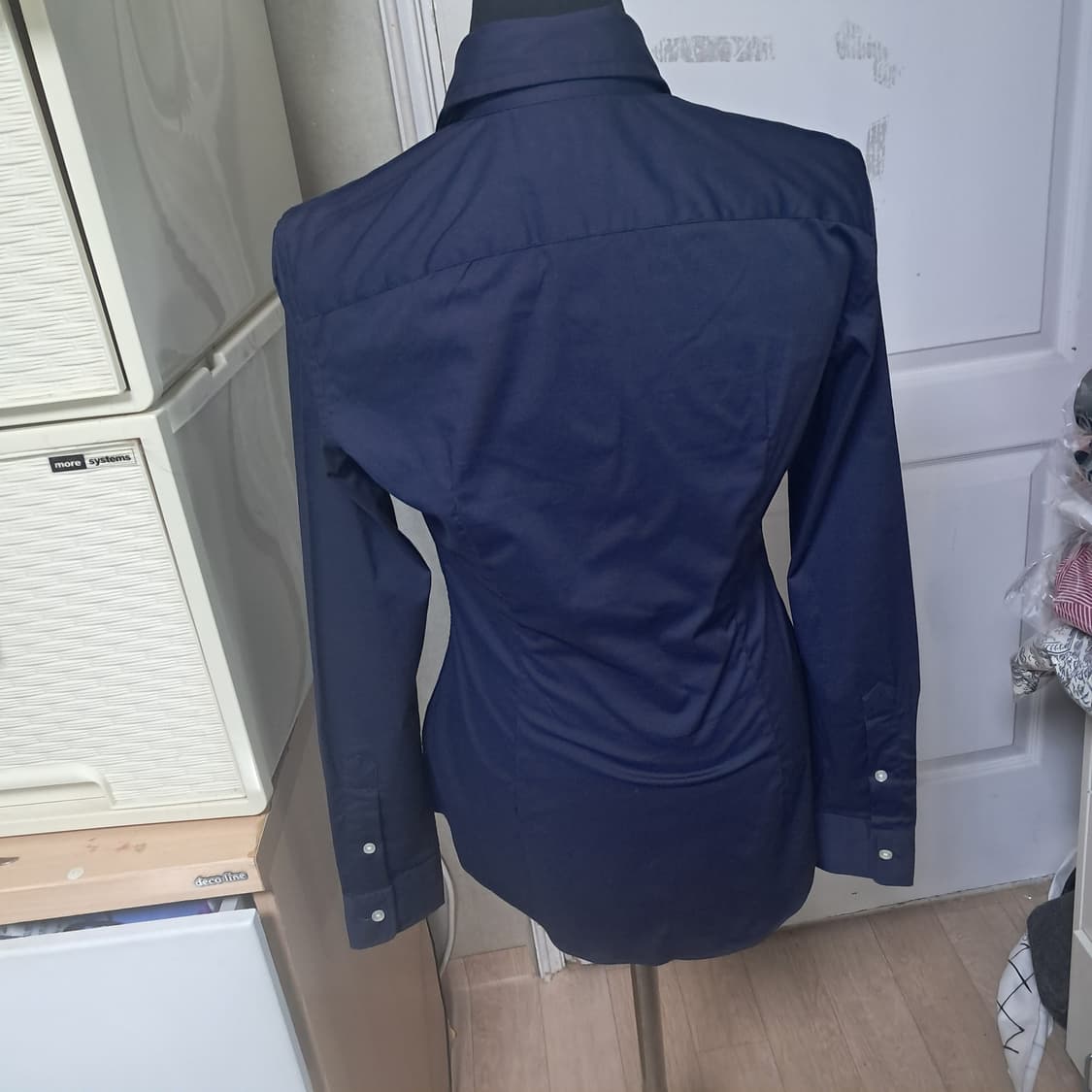 (거의새제품)폴로 랄프로렌 네이비 셔츠 0사이즈(44사이즈) 상품이미지3