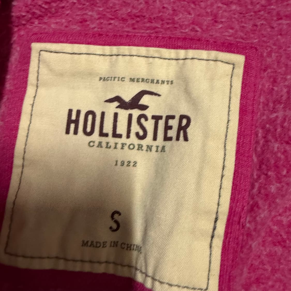 홀리스터 핑크 후드집업 s 상품이미지3