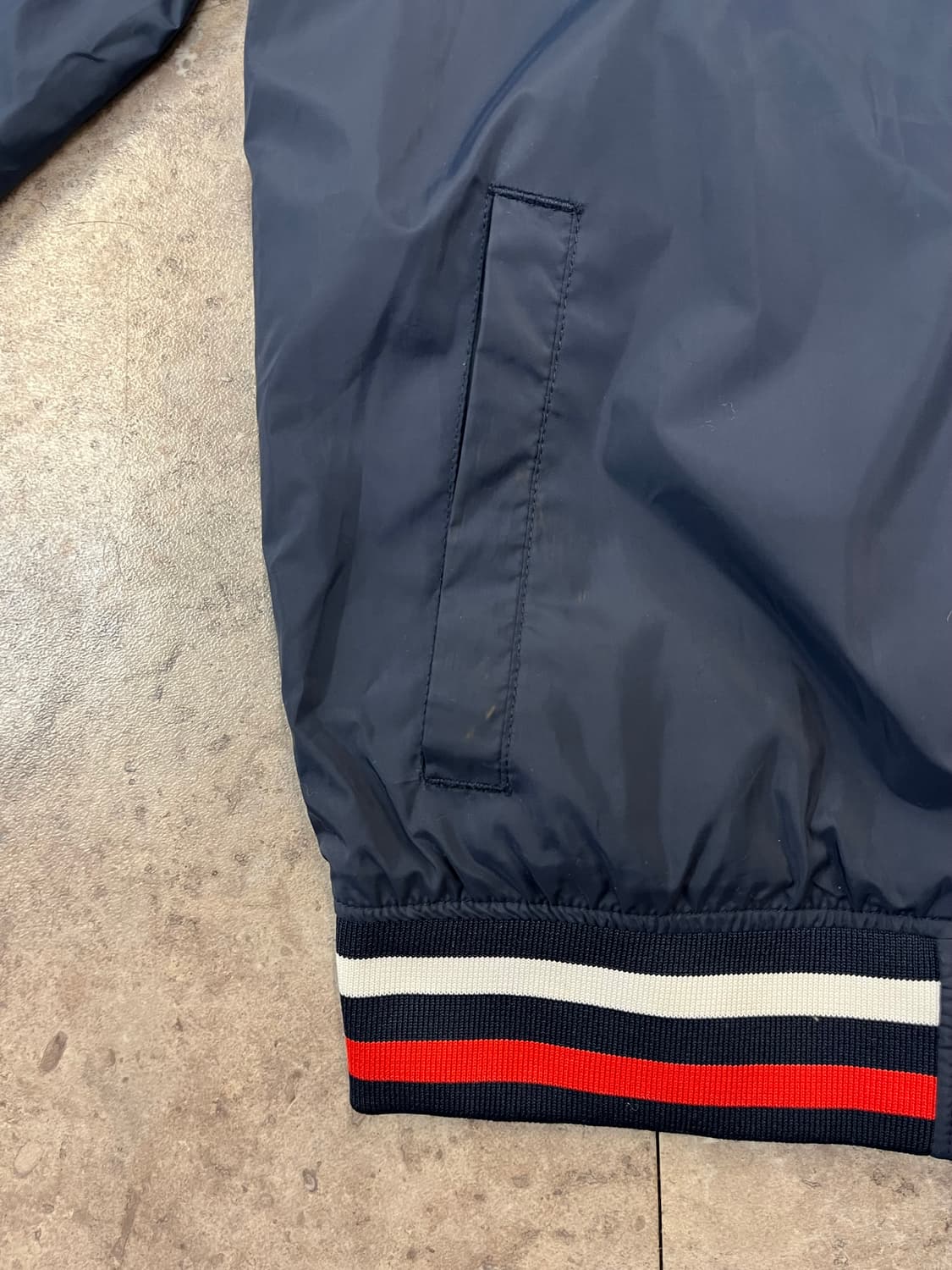 컨버스 배색 후드 바람막이 자켓 네이비 키즈 L #csz3059 상품이미지5