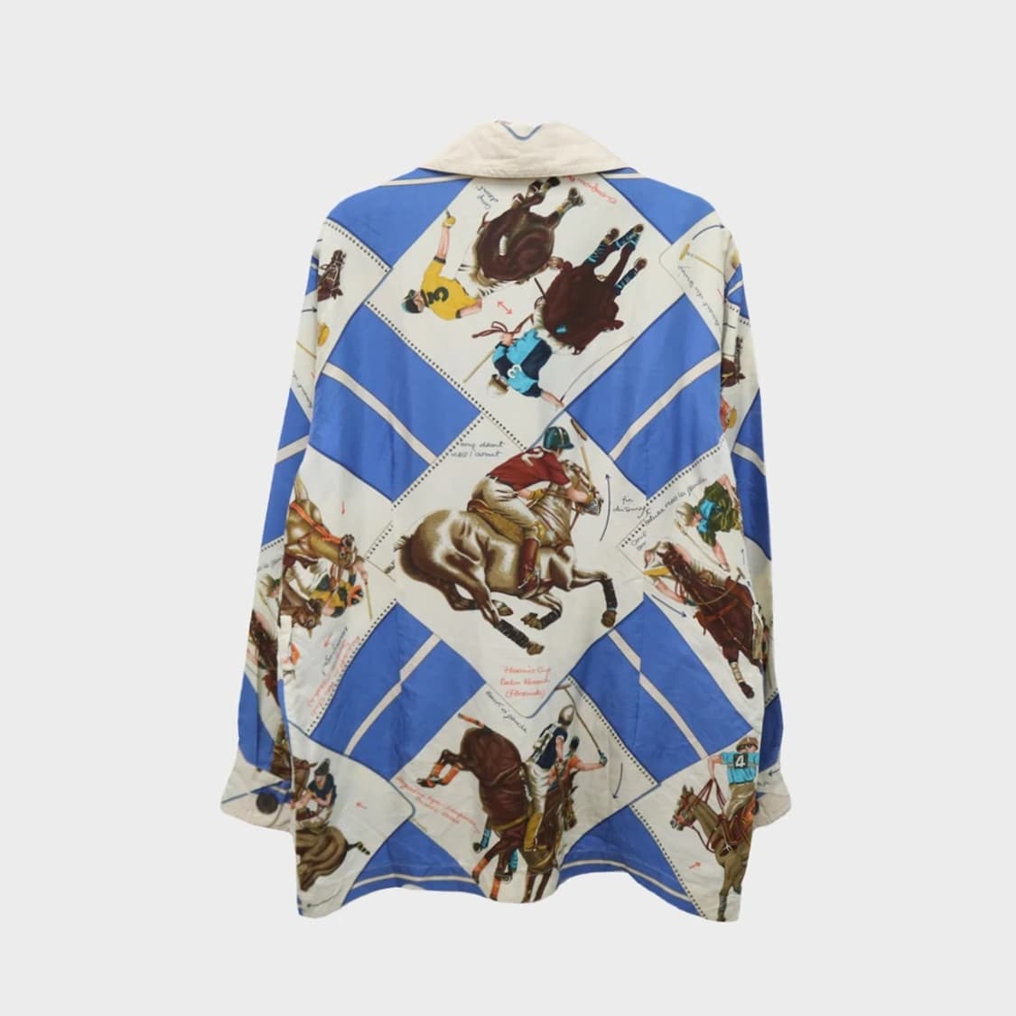 80-90'S 에르메스 실크 셔츠 자켓 65258 상품이미지2