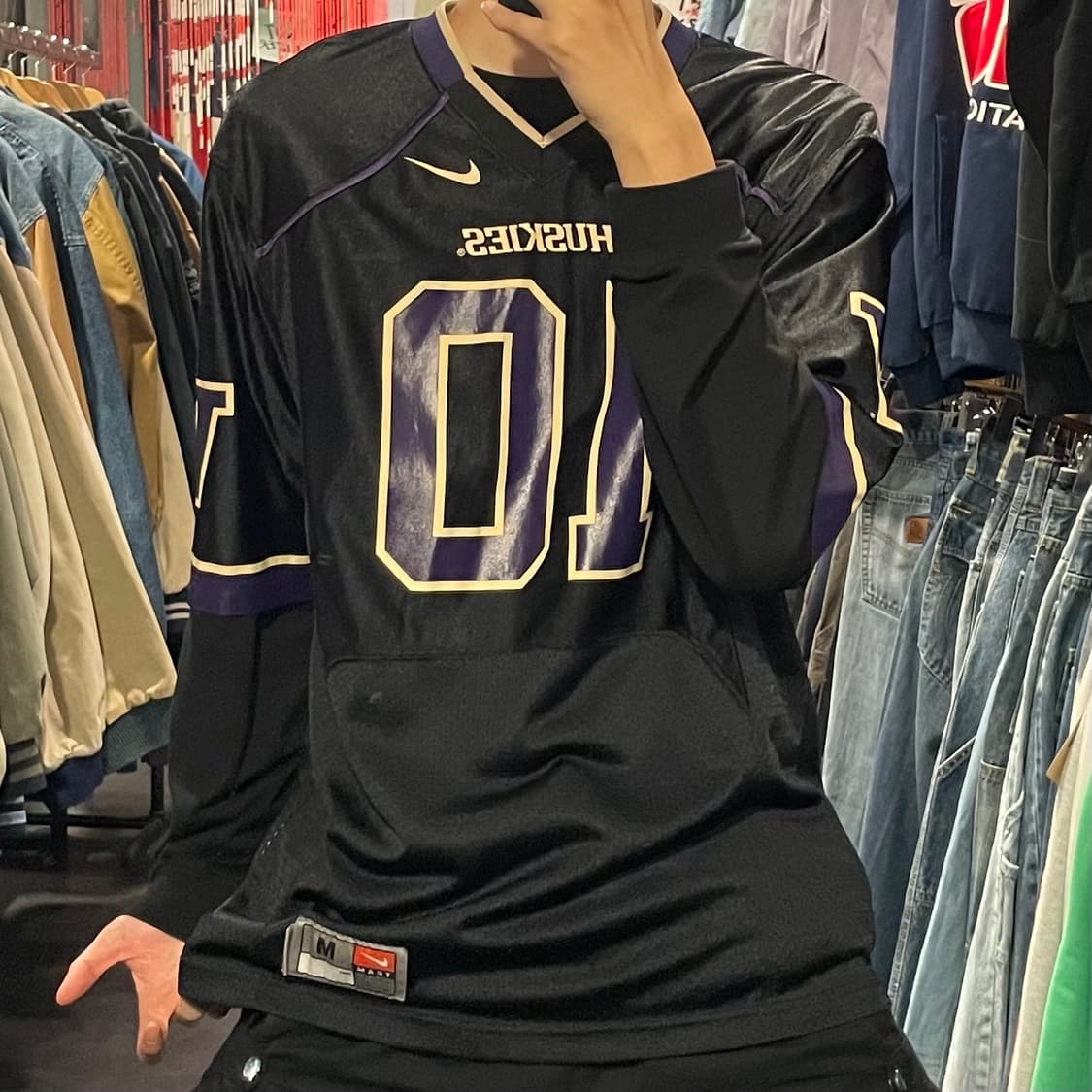 [IM] NFL HUSKIES No.10 블랙 반팔져지 상품이미지2