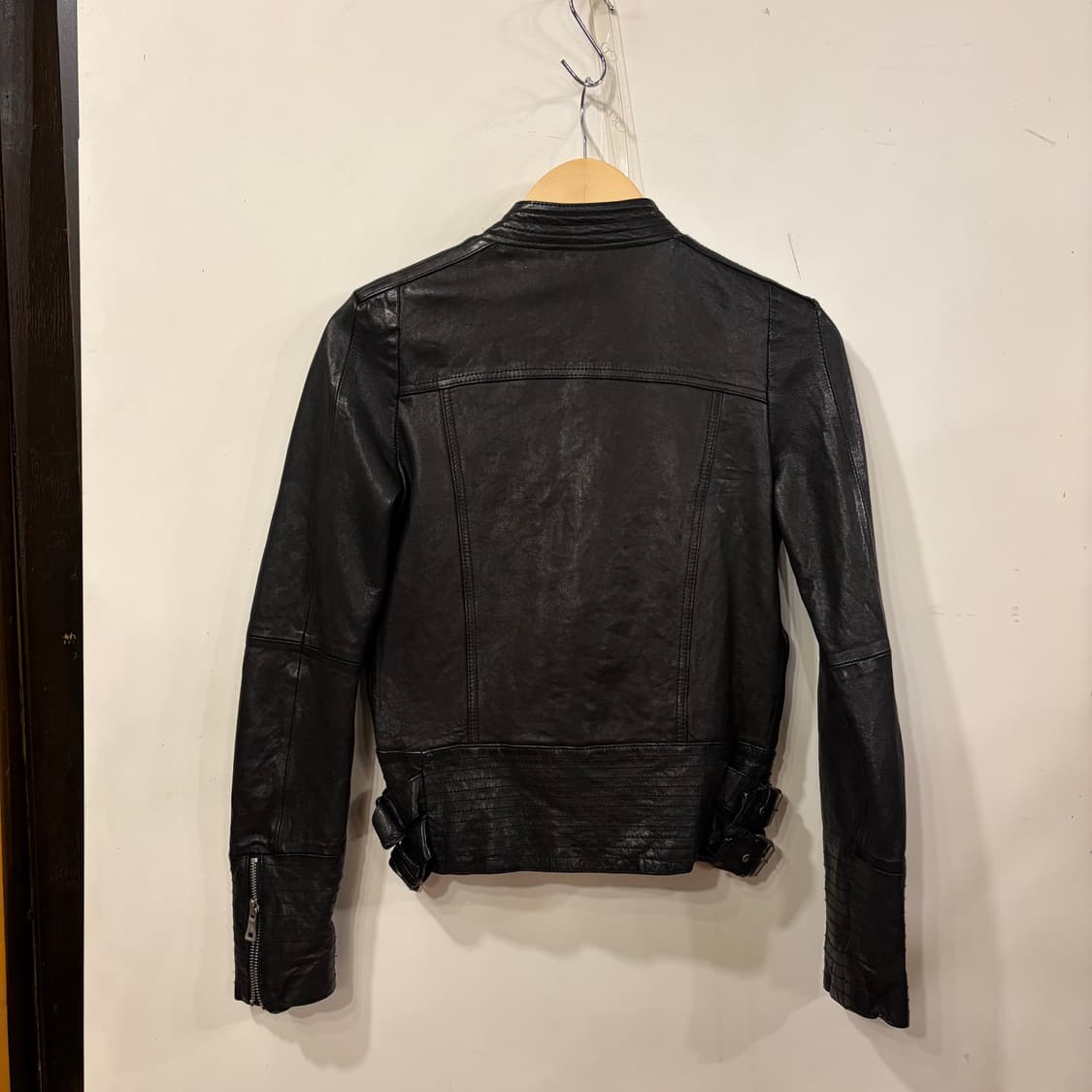 램스킨 사선레더자켓 상품이미지3