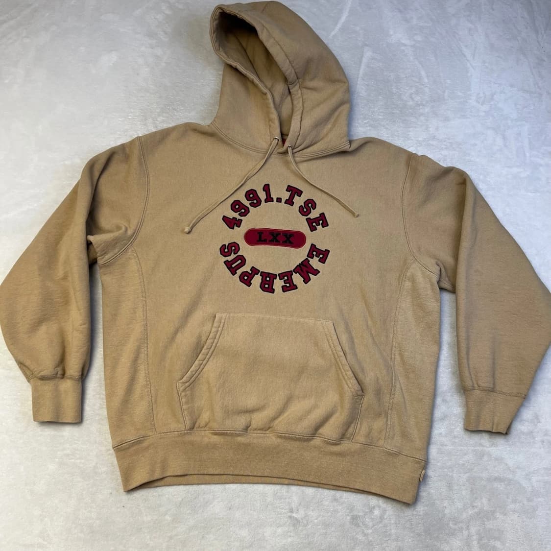 슈프림 리버스 후드 스웨트셔츠 다크 탄 상품이미지1