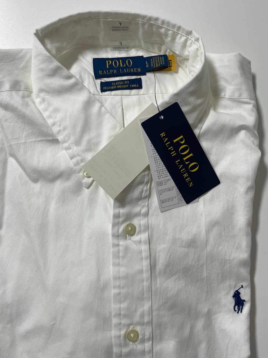 (새상품) polo 폴로 랄프로렌 화이트 정장 신형 셔츠  상품이미지5