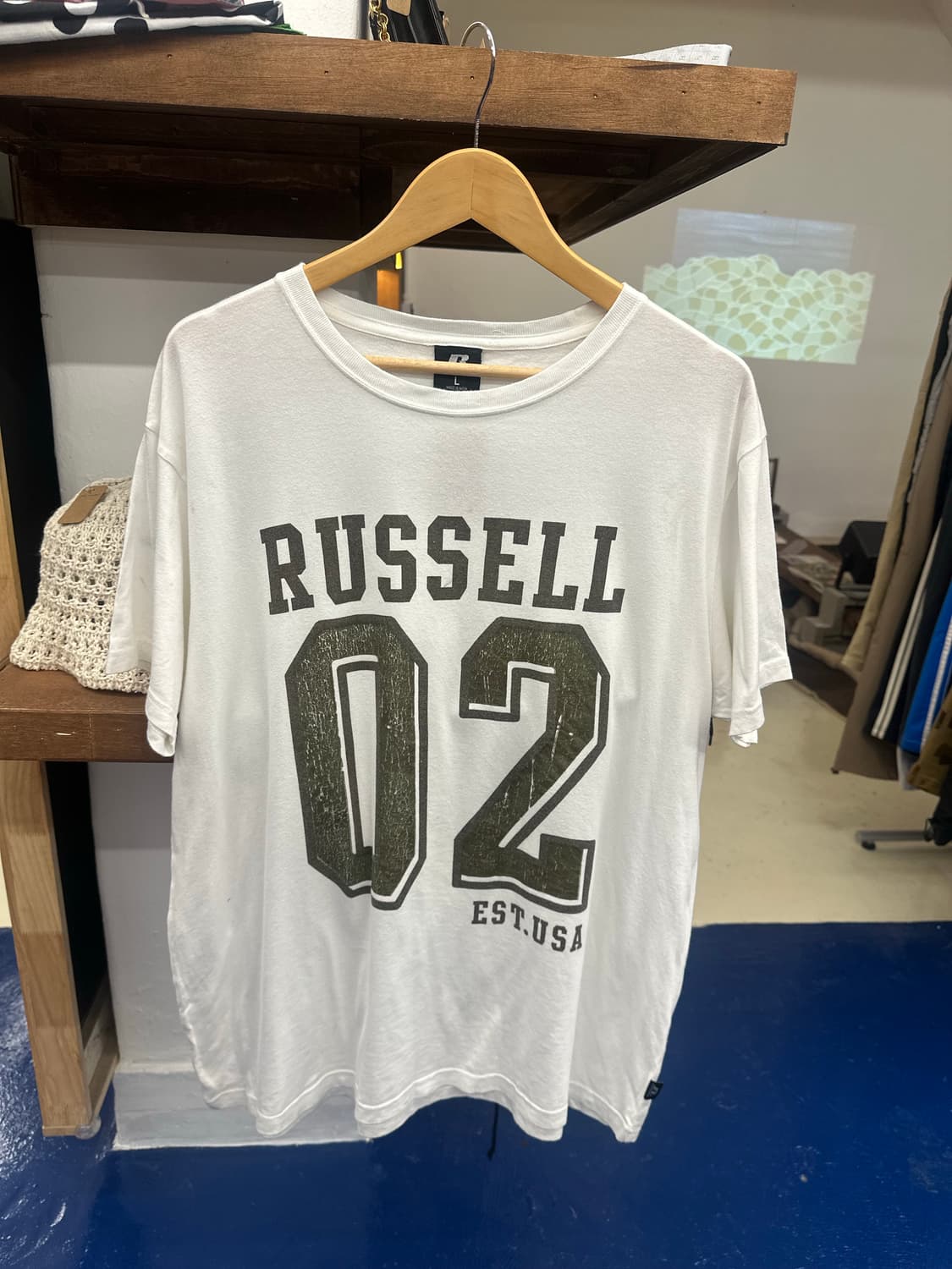 Russell 러셀 흰색 반팔티 상품이미지3