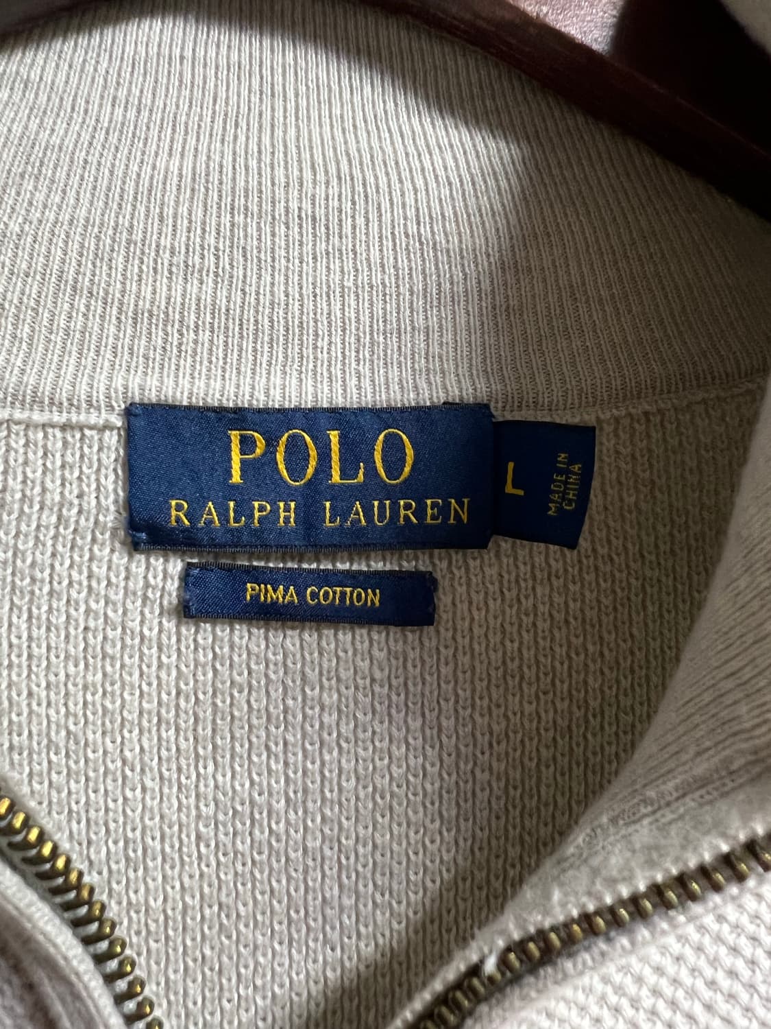 폴로 랄프로렌 피마코튼 하프집업 니트 상품이미지4